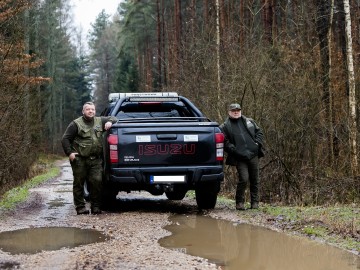 Patrol Strażników Przedborskiego Parku Krajobrazowego z Państwową Strażą Łowiecką, 